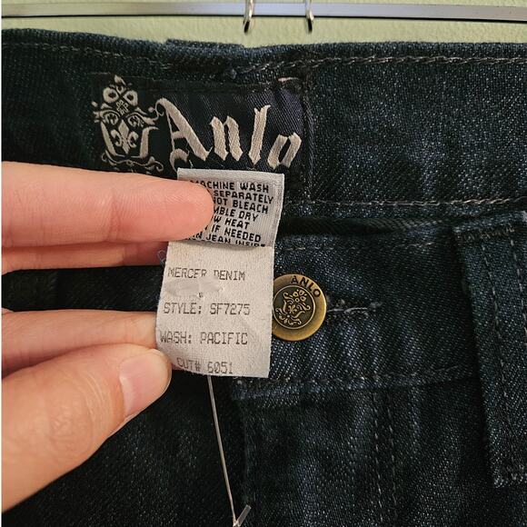 Anlo Blue Pacific Wash Wide Leg Jeans Size 30 TALL DISCONTINUED Hippie Boho - Picture 8 of 14